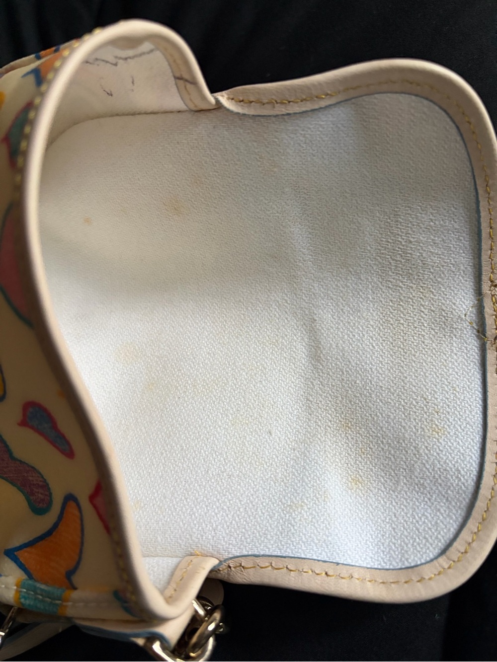 Dooney and Bourke Wristlet with Multicolor Hearts - Picture 4 of 5